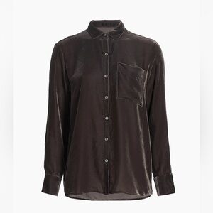 NWT ATM Anthony Thomas Melillo Truffle Brown oversized boyfriend Shirt XS